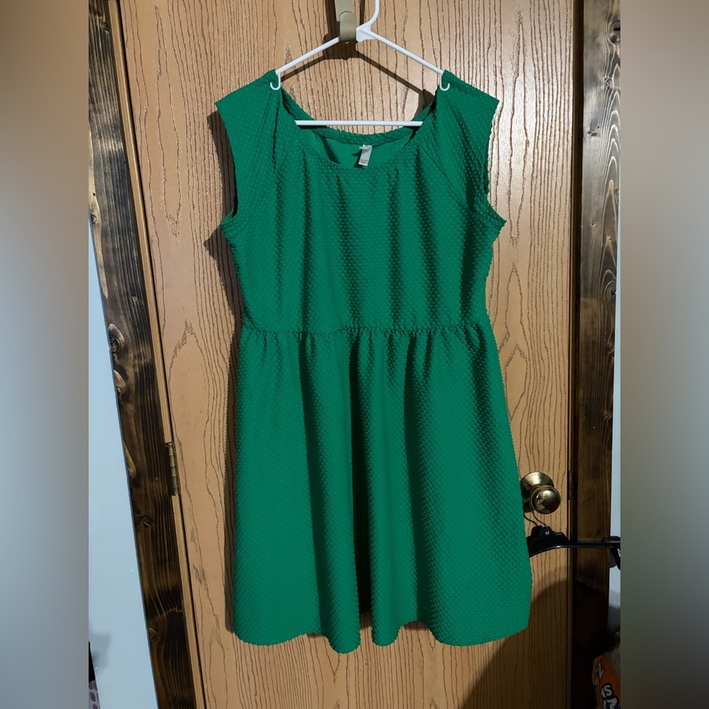 Xhilaration Vibrant Green Casual Kids Dress